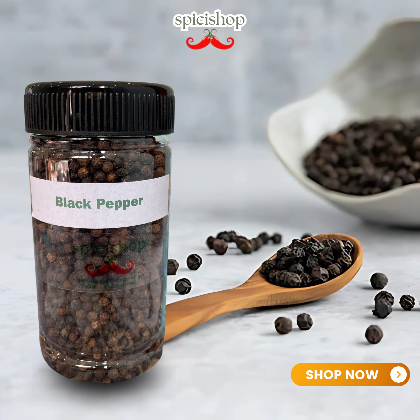 Black Pepper Whole 250gm