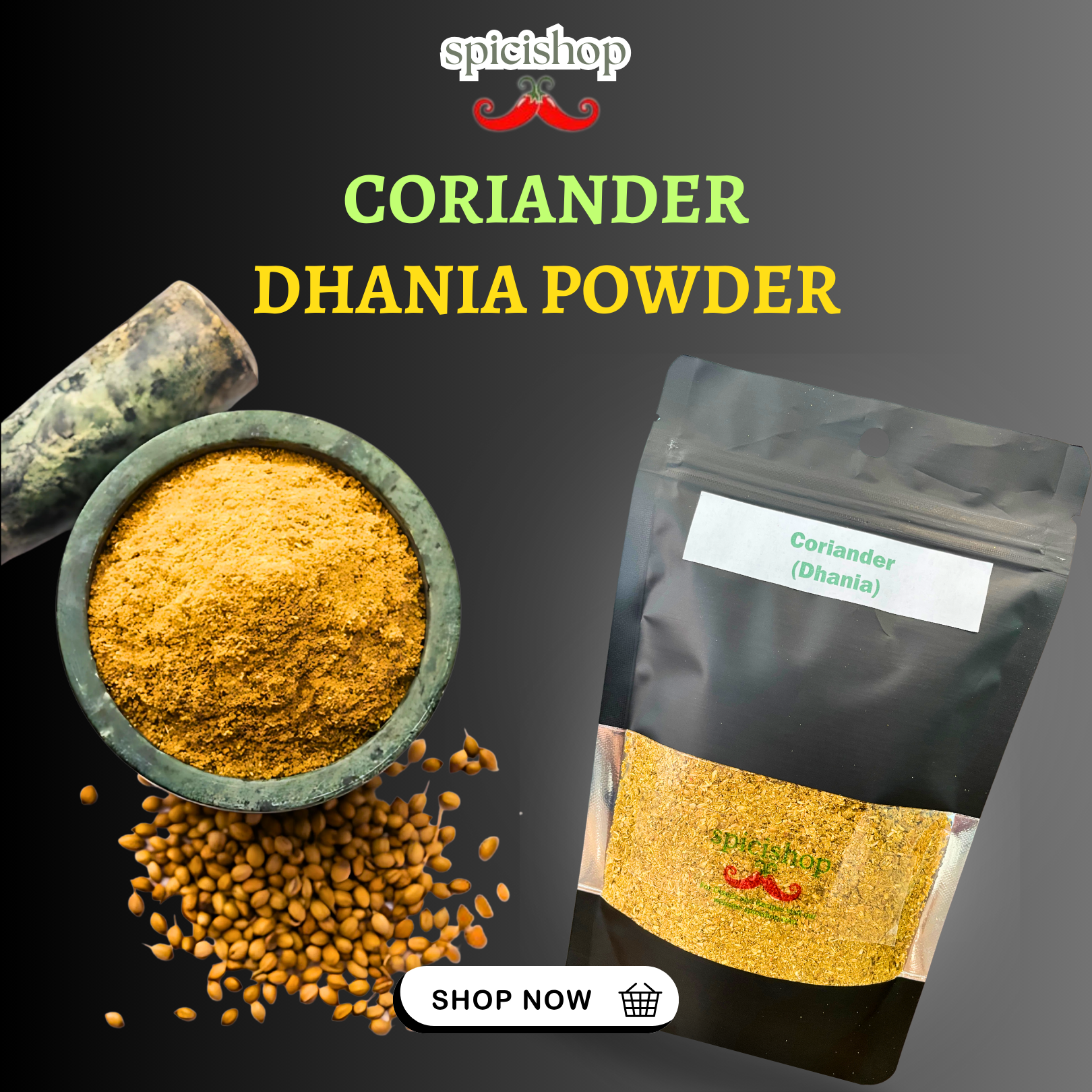 Coriander Half Chopped/ Kuta Dhania 80gm
