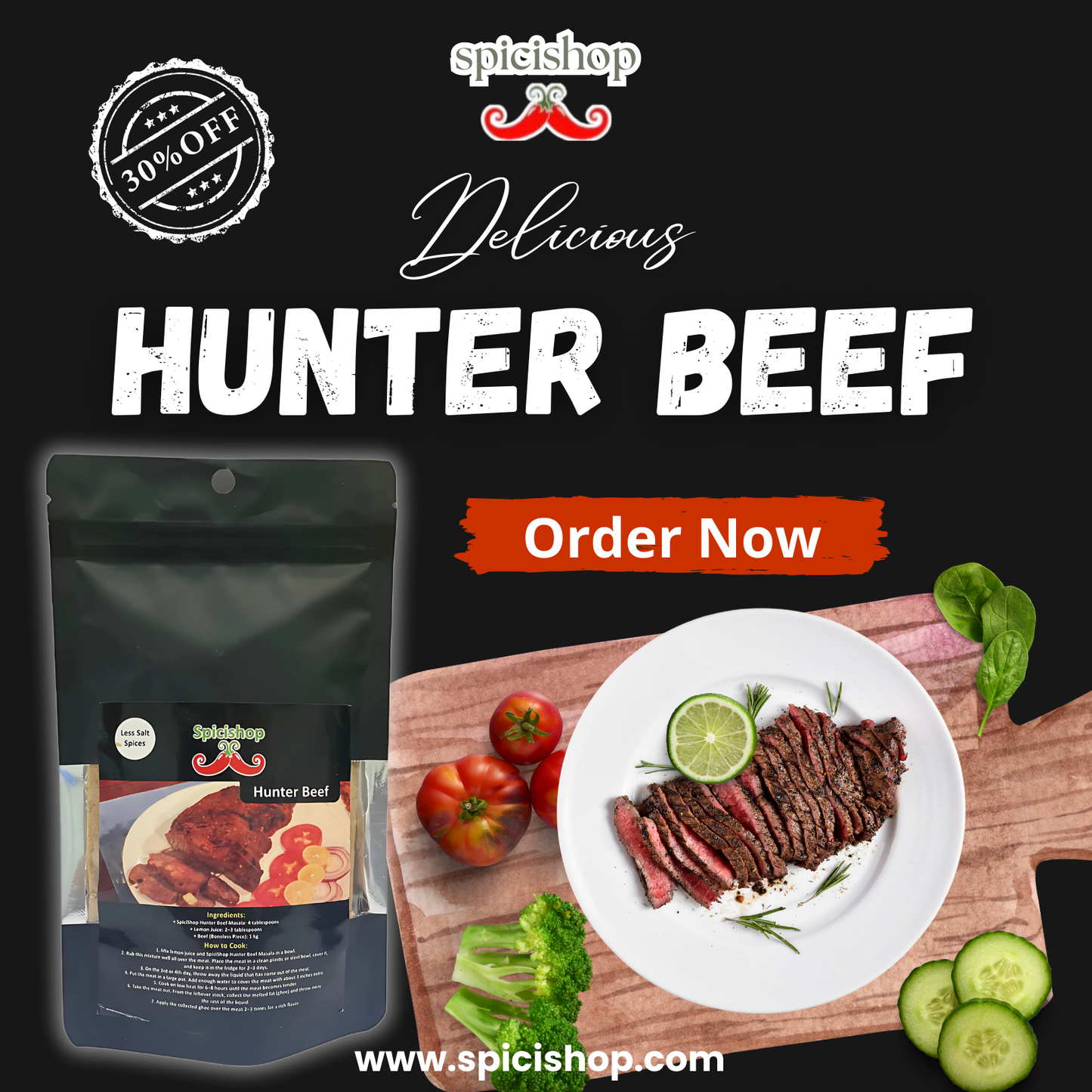 Hunter Beef Masala 100gm