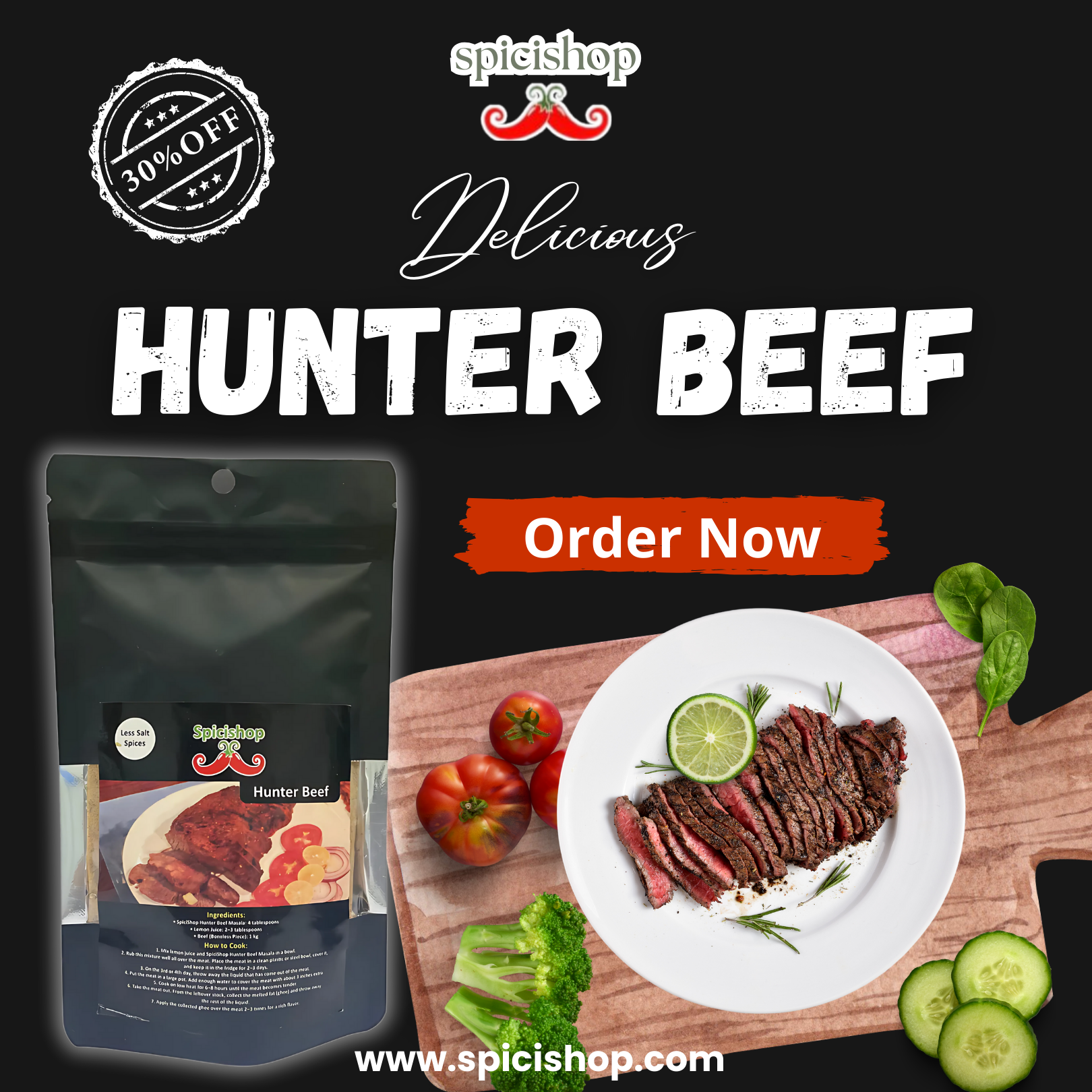 Hunter Beef Masala 100gm