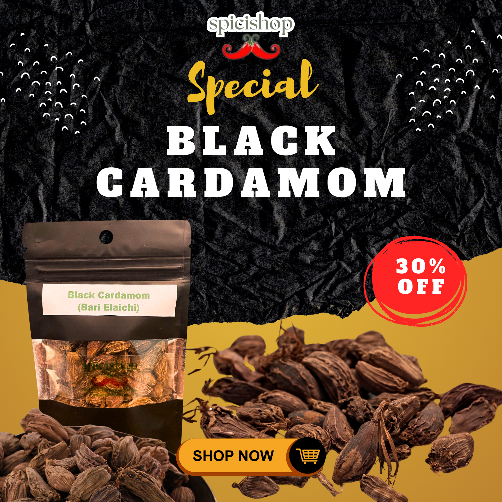 Black Cardamom 30gm