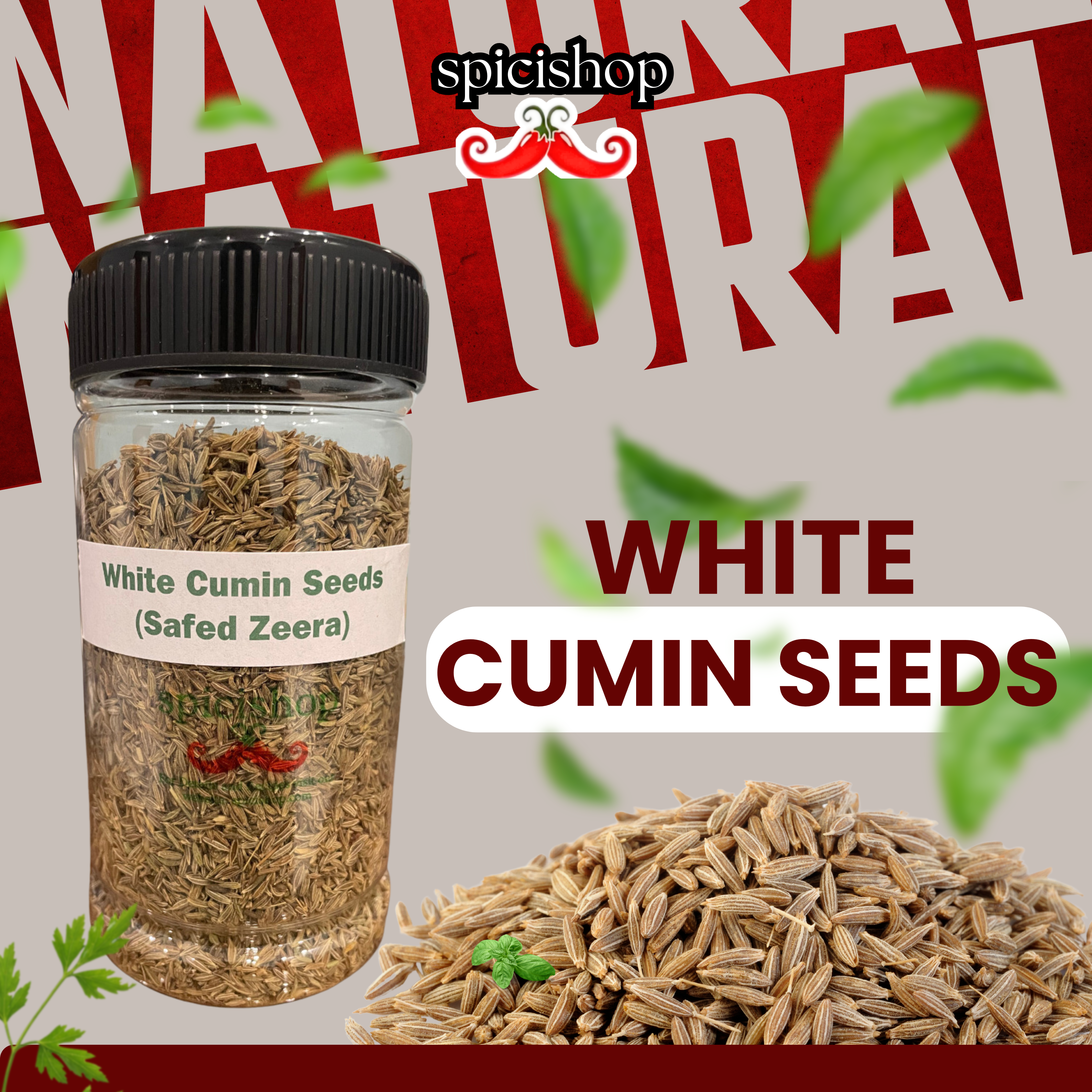 White Cumin Seeds 160gm